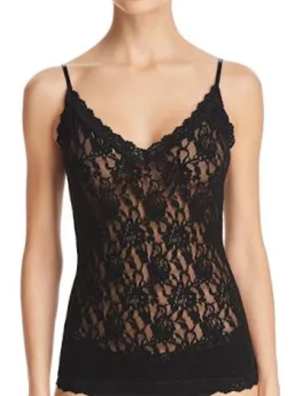 Hanky Panky Black Lace Chemise Camisole NWT
